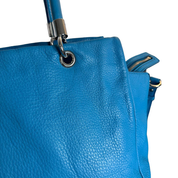 Marc by Marc Jacobs Aquamarine Bentley Winged Shoulder Bag Pebbled Leather - Picture 2 of 12